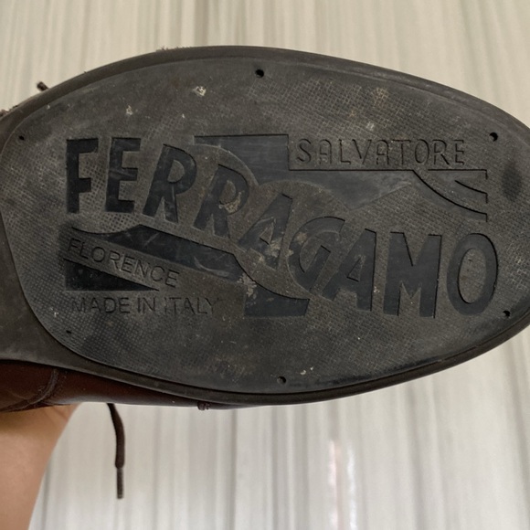 Salvatore Ferragamo Ramsey leather/suede men’s lace up sneakers/shoes! Size 9.5 - Picture 14 of 17